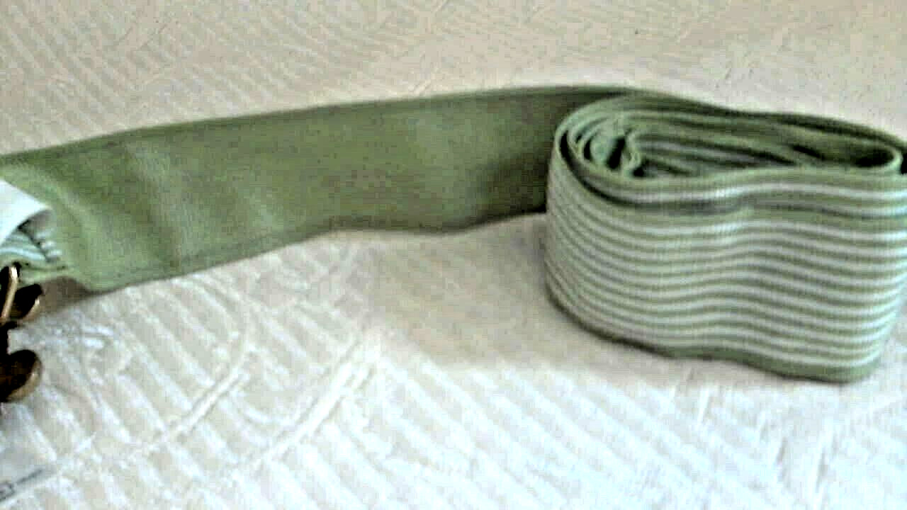 Fabric Multi Color Buckle Belt 46&Prime; End To End 1.5&Prime; Wide Double Loop NEW Adjusts