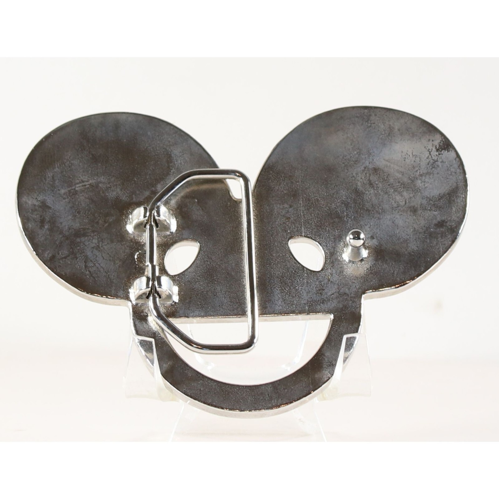 Deadmouse LOGO Style Metal Glow in the Dark Enamel Inlay Metal Buckle 4&Prime; x 3&Prime;