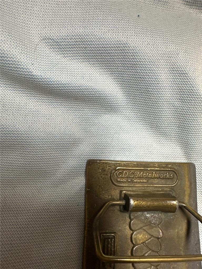 Vintage Anheuser Busch Inc Belt Buckle by CDC Metal Works Colorado