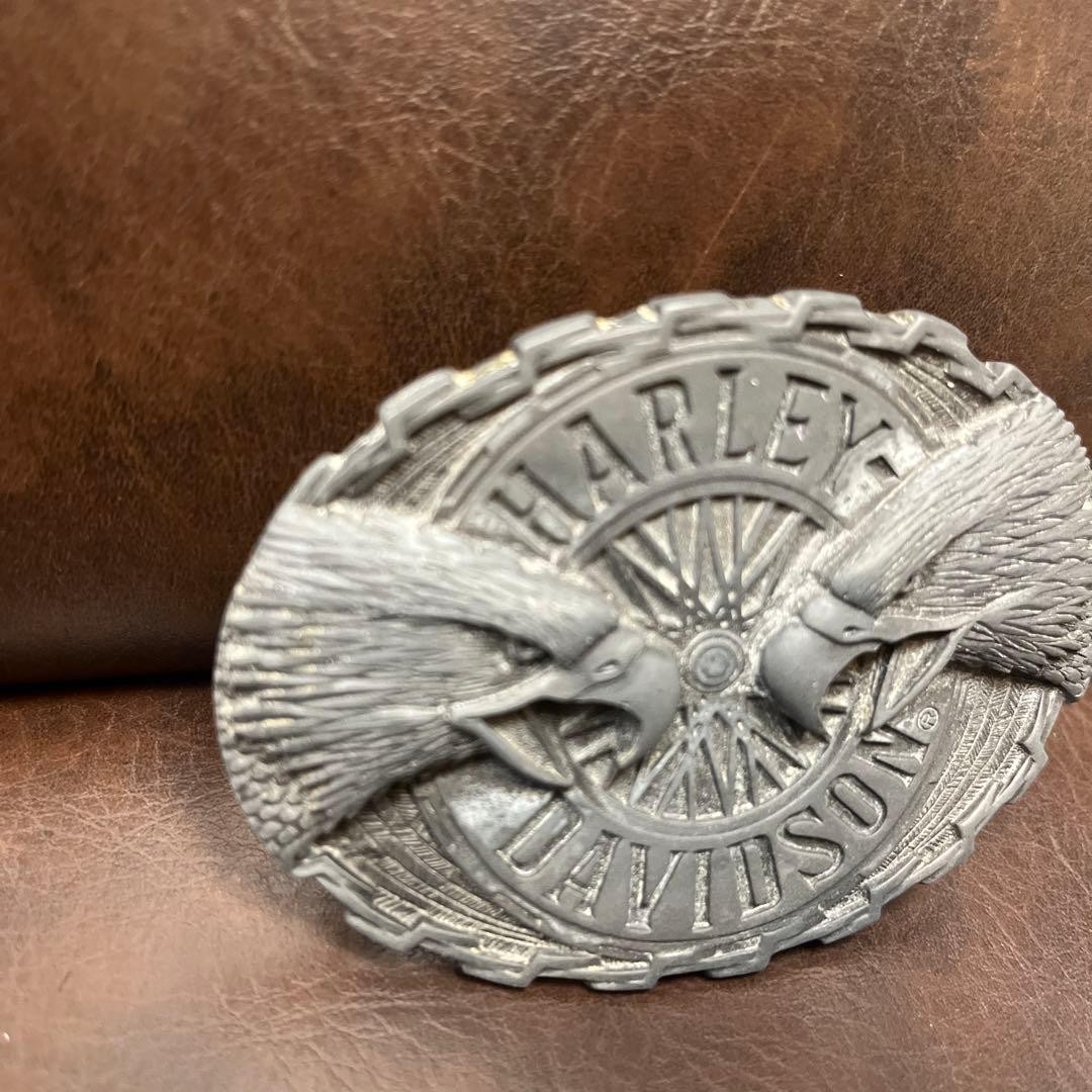 Harley-Davidson Vintage Buckle 70s-80s Harley RainTree Bald Eagle head x 2