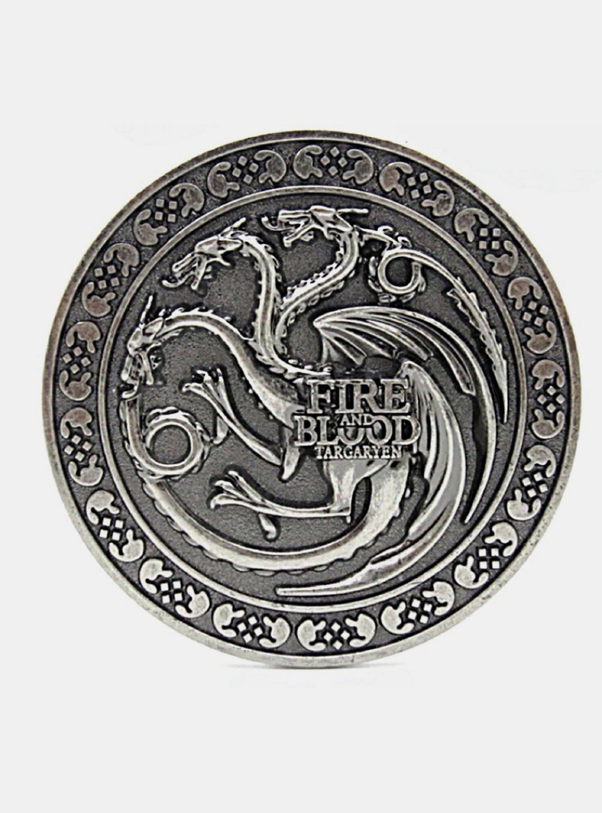 Game of Thrones House Targaryen Dragon Enamel Metal Belt Buckle