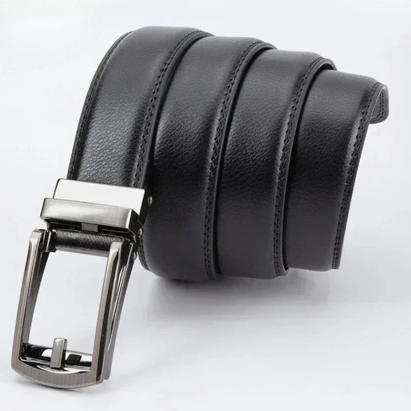 2025 Unisex Classic Business Belts for Jeans Leather Men&rsquo;s Women&rsquo;s 3.5cm Click B