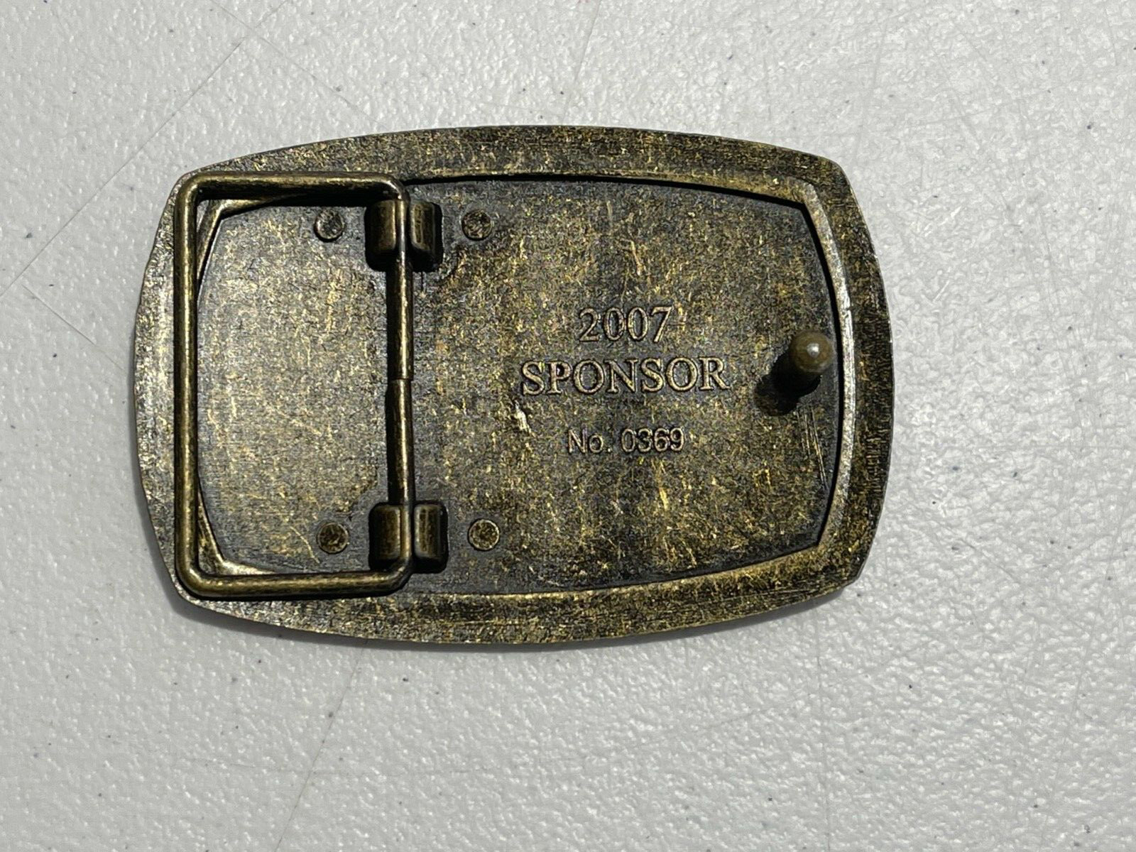 THE AMERICAN VETERANS DISABLED FOR LIFE MEMORIAL BELT BUCKLE 2007 SPONSOR #0369