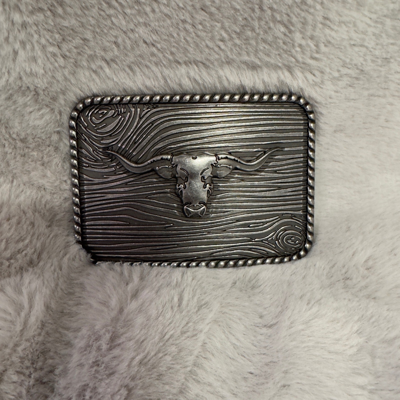 Western Cowboy Longhorn Bull Skull Belt Buckle Silver Tone Mens Womens