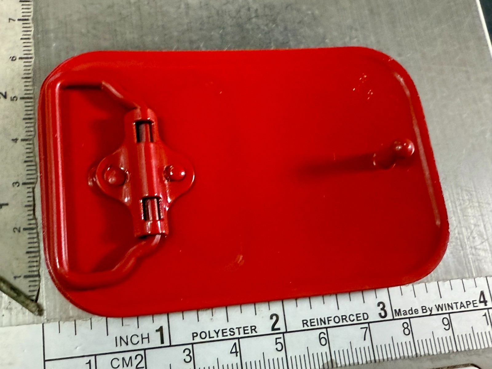 Iconic Pixelated Alien Space Invaders Arcade Game Red Black Enamel Belt Buckle