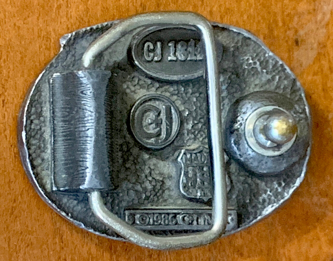 Shrine SHRINER Crescent Moon Mason BELT BUCKLE C&J INC 1986 Made in USA 2” wide