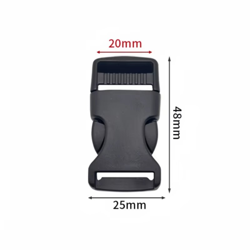 10Pcs Plastic Side Release Buckles Clip for Paracord Backpack Pet Collar Webbing