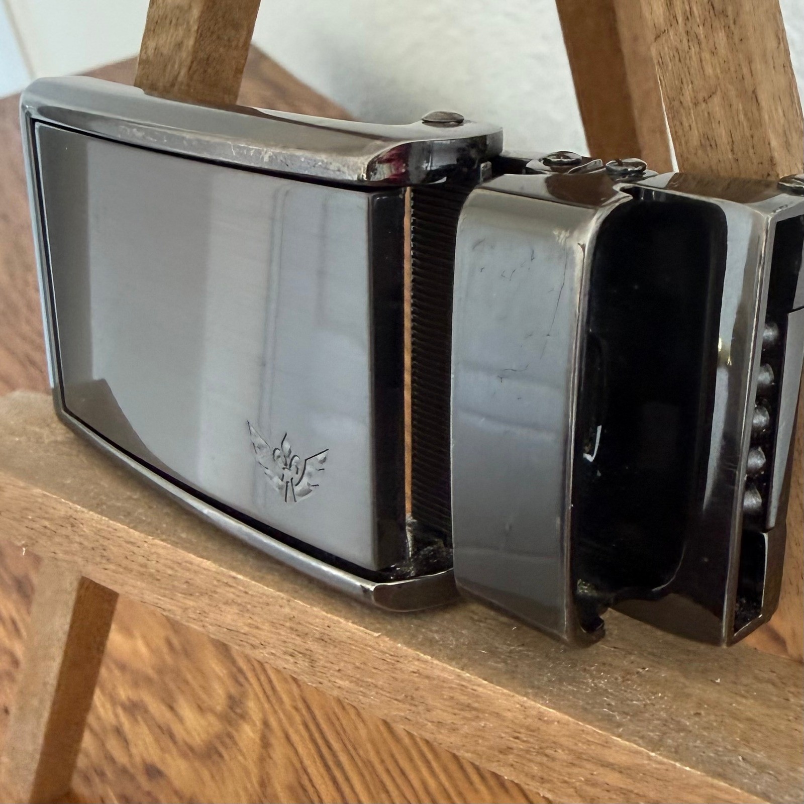 SlideBelt Authentic Ratchet Belt Buckle Gunmetal Finish