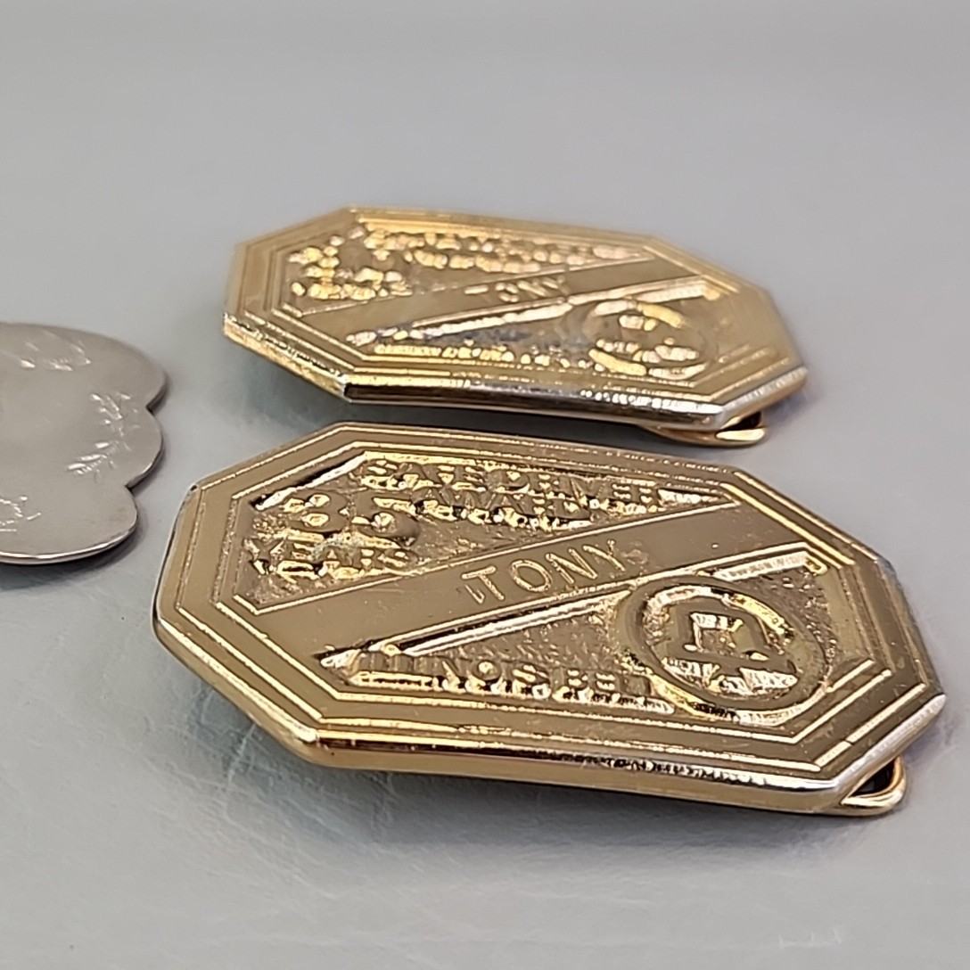 Illinois Bell Belt Buckle Lot of 3 Service Awards Attendance Safe Driver Tony