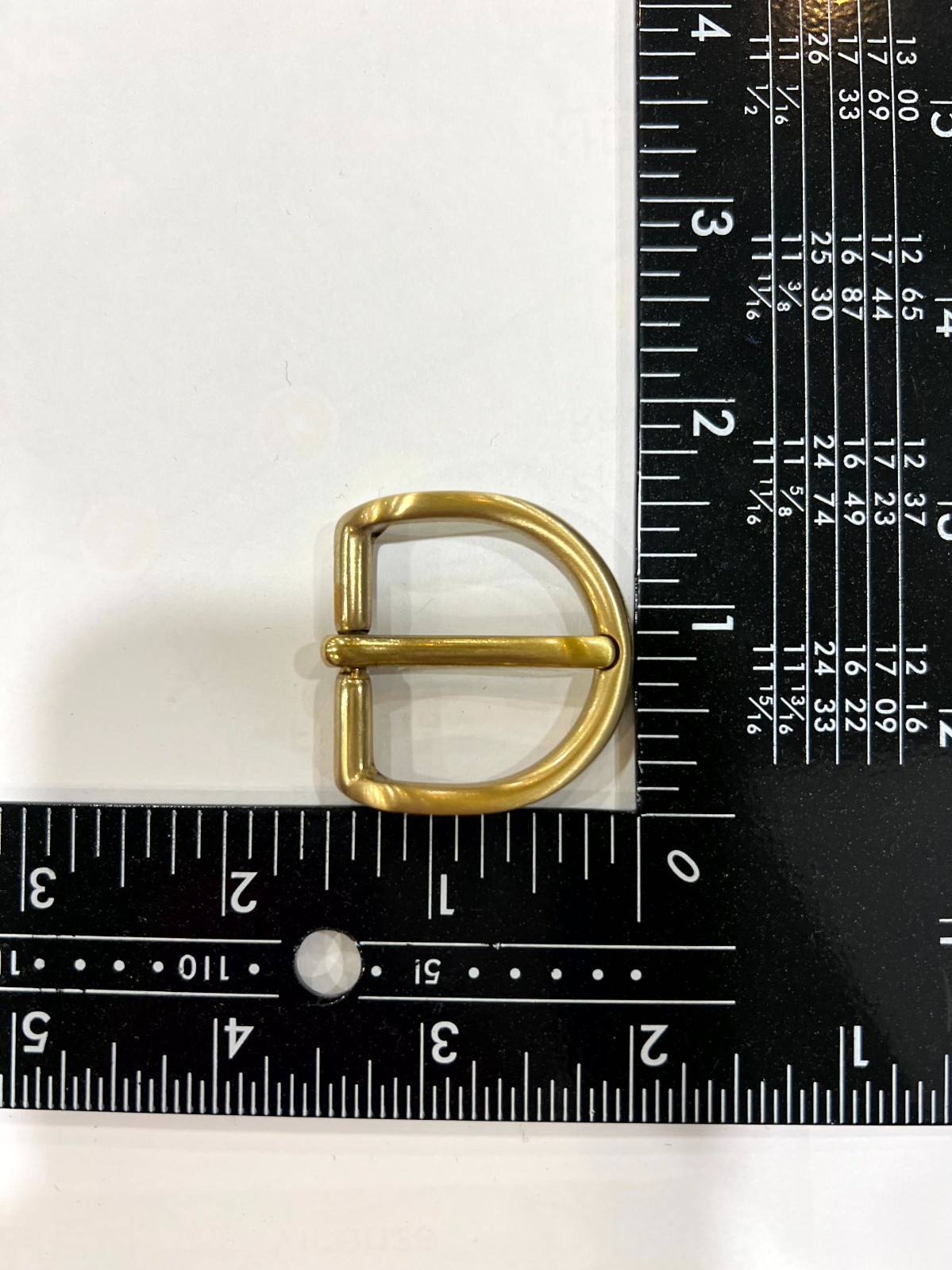 Solid Brass Raw Brass Belt Buckle Made in Italy Fits 1.18&Prime; Belt Strap