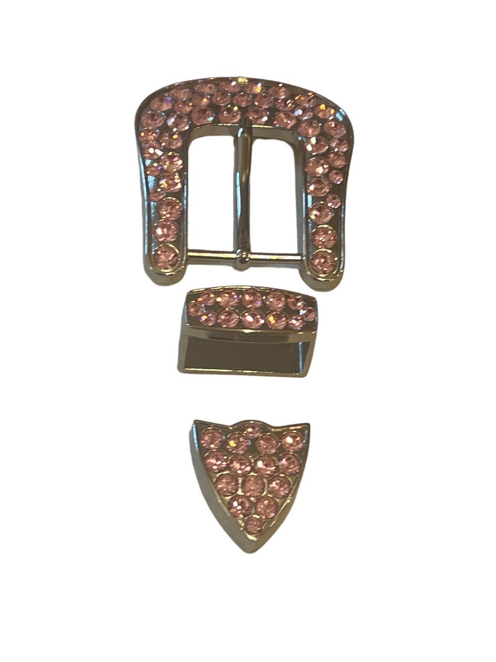 B.B. Simon Full Crystal Belt Buckle Swarovski Rose Crystals