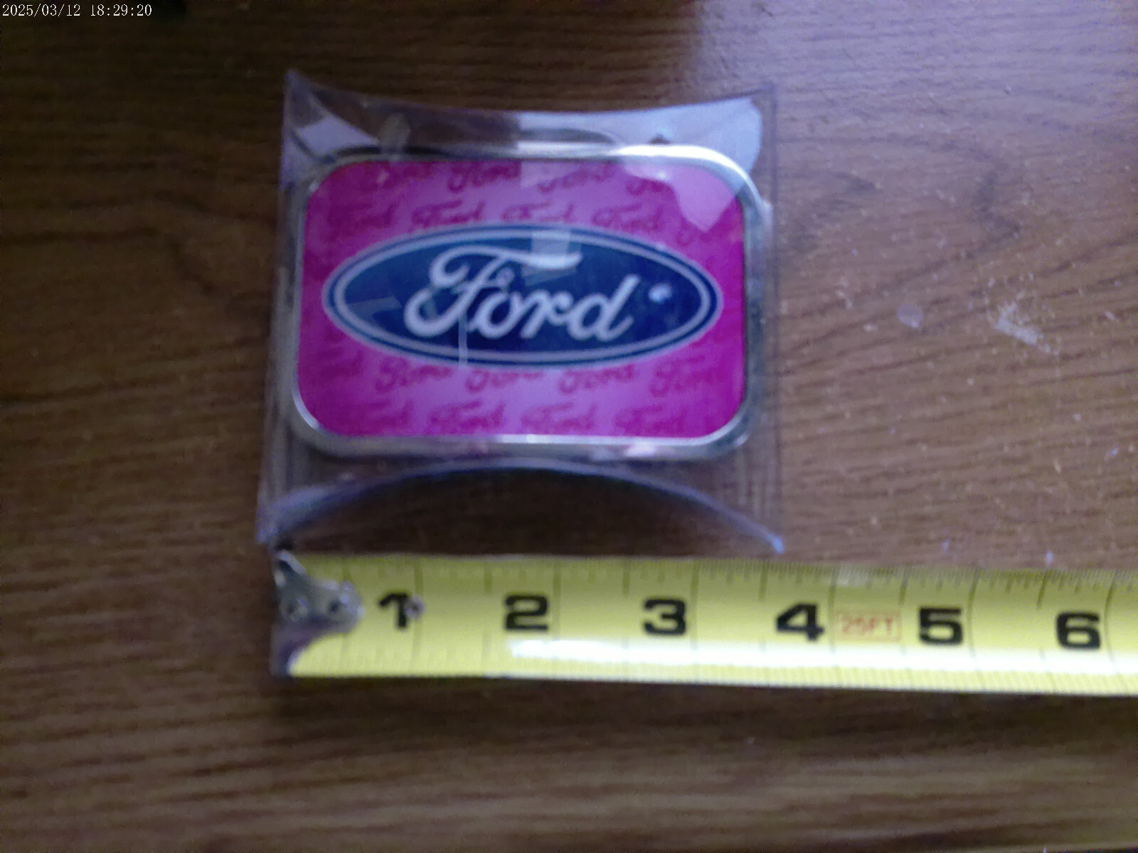 FORD OVAL GRILLE ENAMEL BELT BUCKLE OFFICIALLY LICENSED PRODUCT