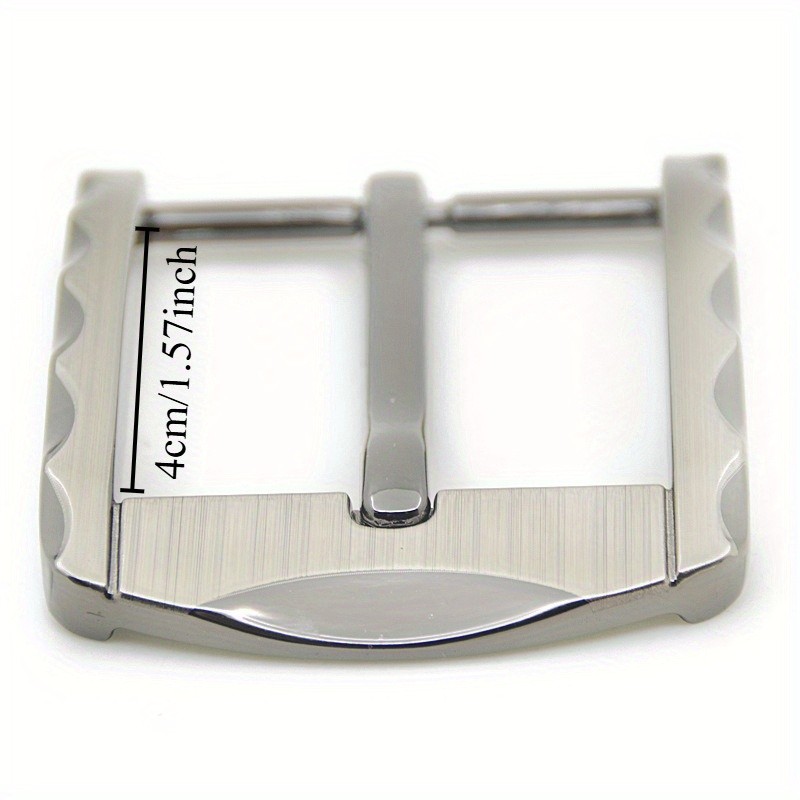 40mm Zinc Alloy Belt Buckle End Bar Heel Bar Buckle Single Pin Half Buckle Multi