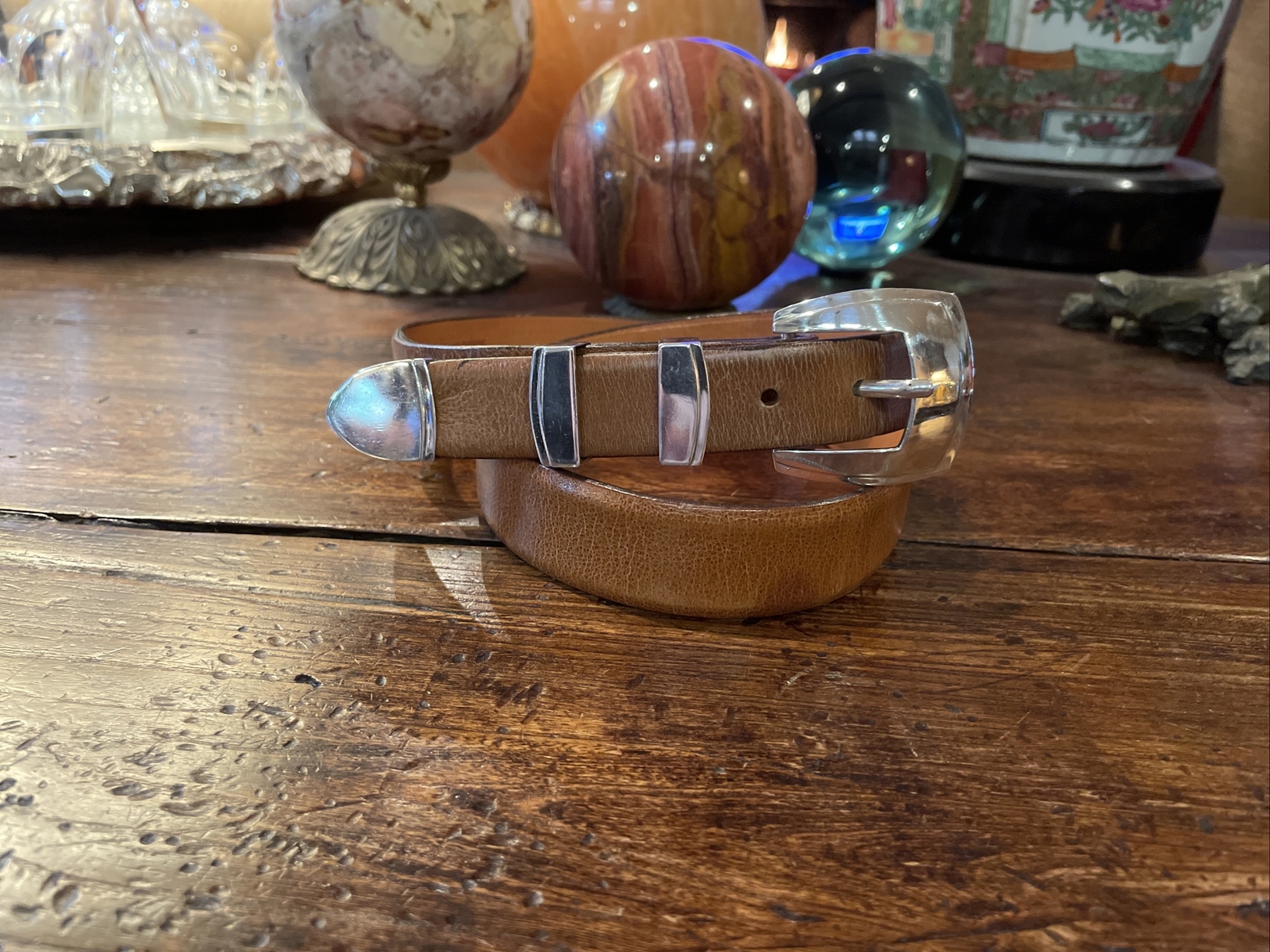 James Reid Ltd Sterling Silver Silver Belt Buckle 31-32-1.25-1”JR🦬✅