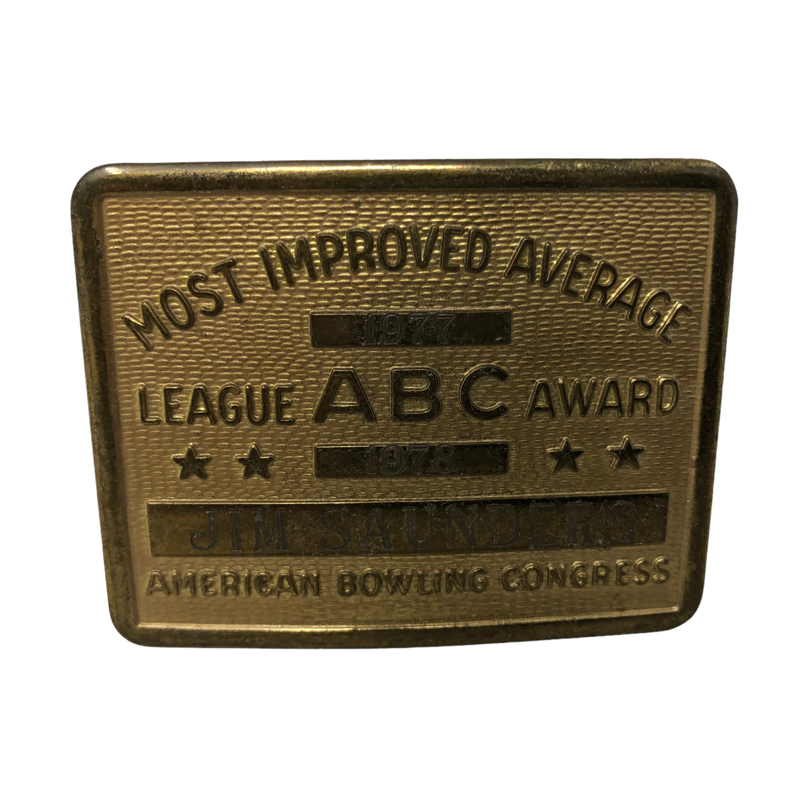 VTG American Bowling Congress Most Improved Average League Award ABC MIP
