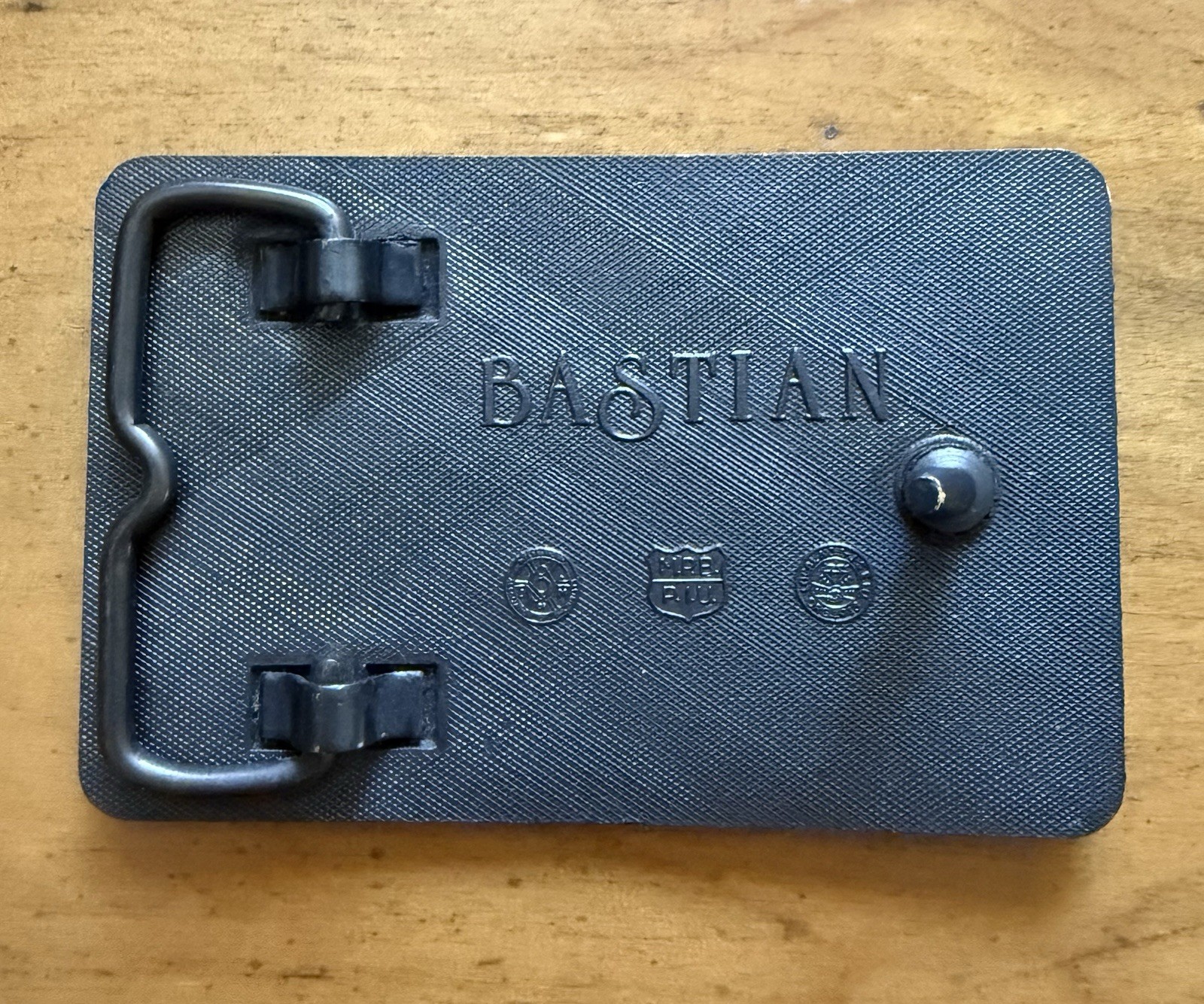 Bastian Laborer’s Local 300 Rectangular Solid Brass Belt Buckle 1913