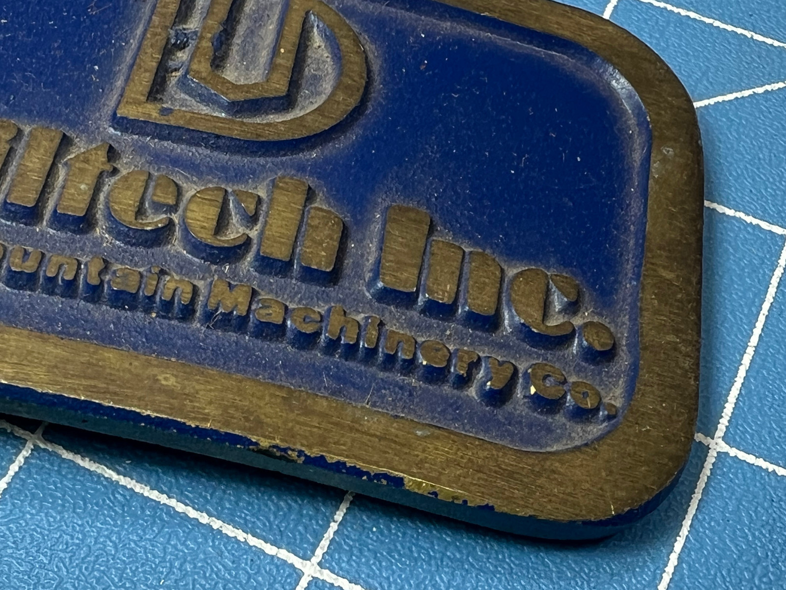 Vtg COLLECTIBLE DRILTECH ROCKY MOUNTAIN MACHINERY CO. BELT BUCKLE