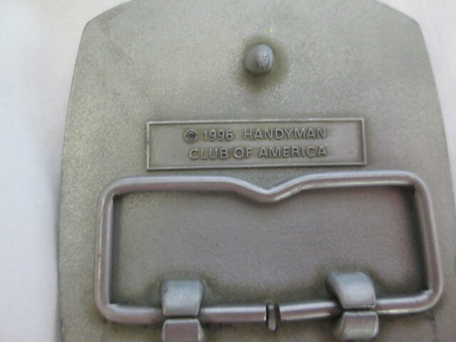 Handyman Club of America Belt Buckle Life Member Silver Vintage 1996 NICE