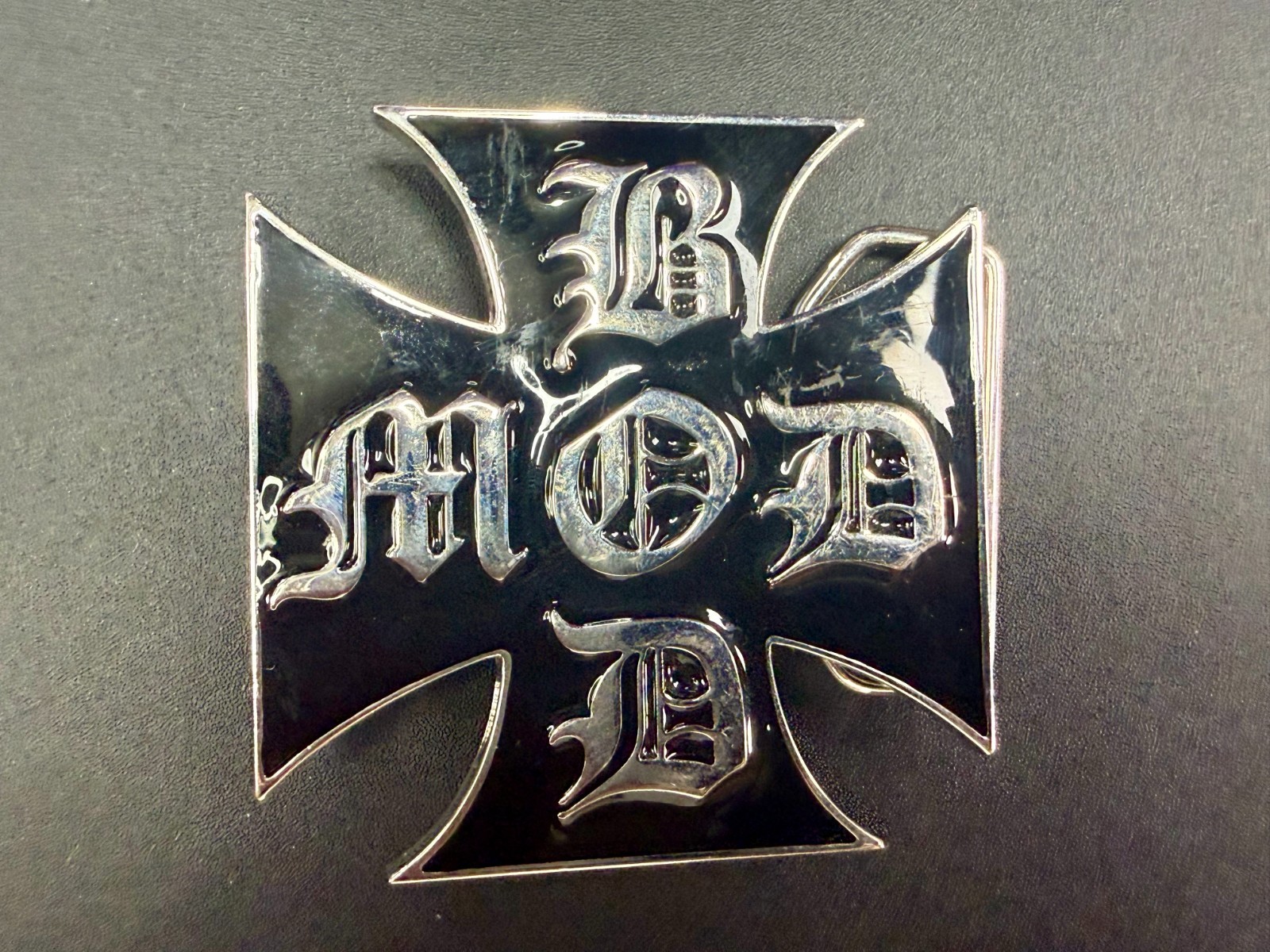 BOD MOD Maltese Iron Cross Religious Gothic Punk Vibe Belt Buckle