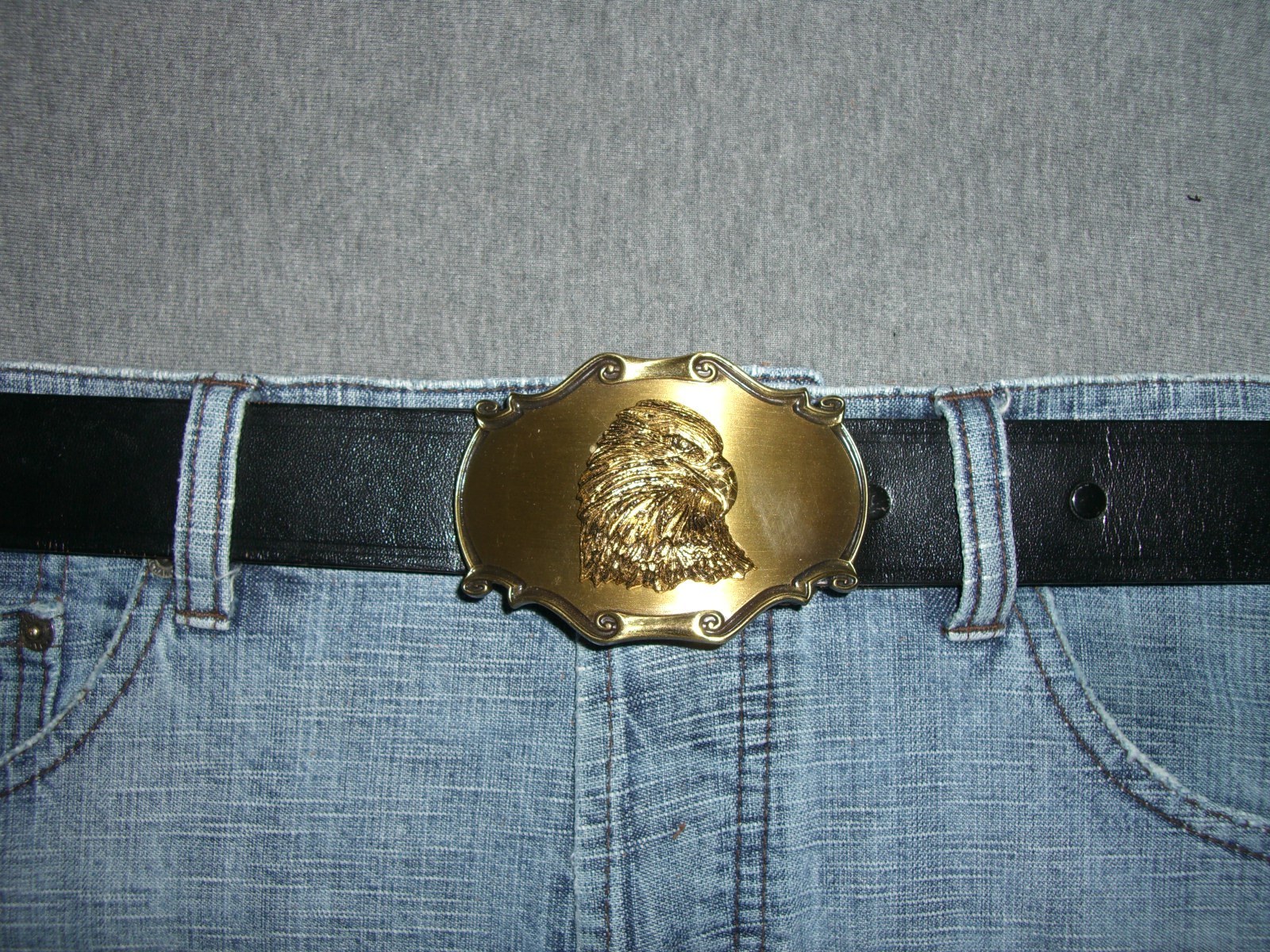 Belt Buckle Eagle Head Vintage Raintree 1980