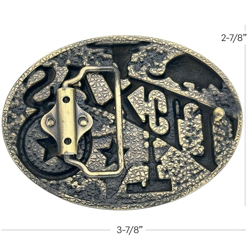 Vintage Look Texas State Belt Buckle – Lone Star Design