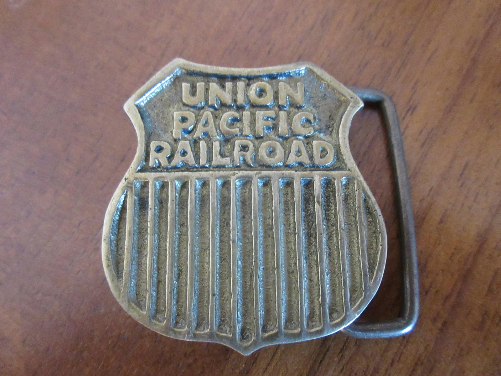 Union Pacific Railroad belt buckle metal USA railroad belt buckle