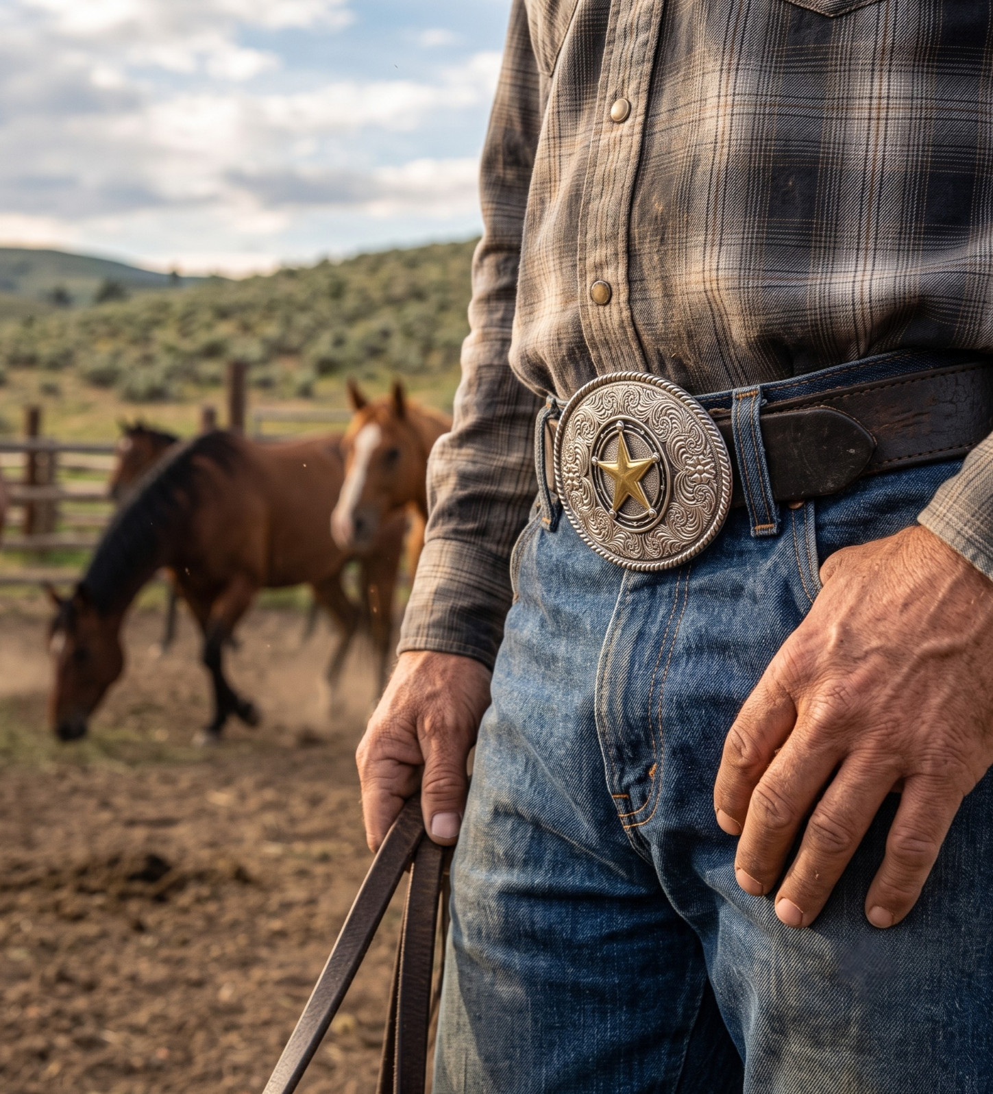 Lone Star Belt Buckle Sheriff Badge Men Women Rodeo Western New Big Texas Style