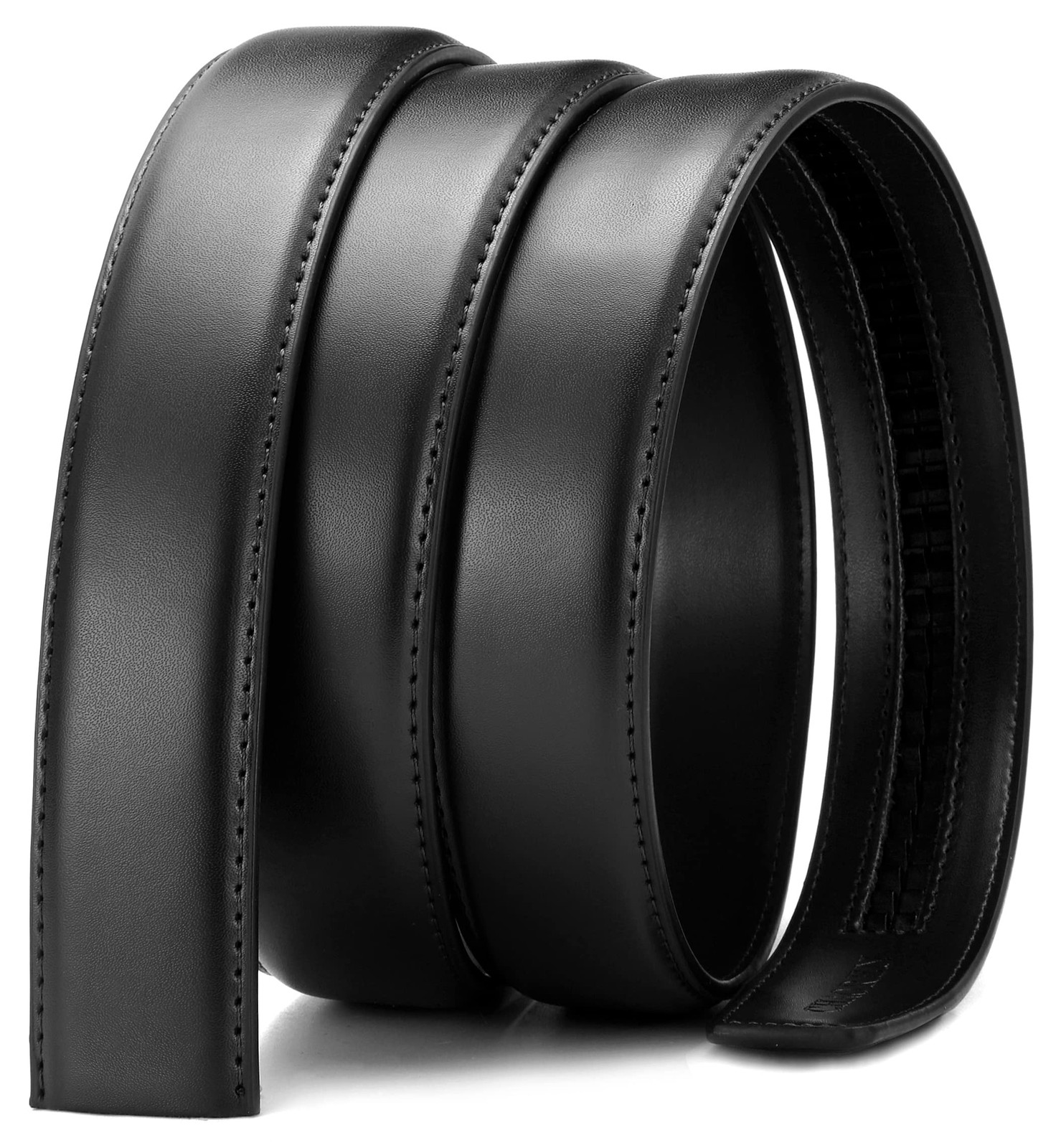 CHAOREN Ratchet Belt Strap Only 1 1/4&Prime;, 36&Prime; to 42&Prime; Waist Adjustable, Black