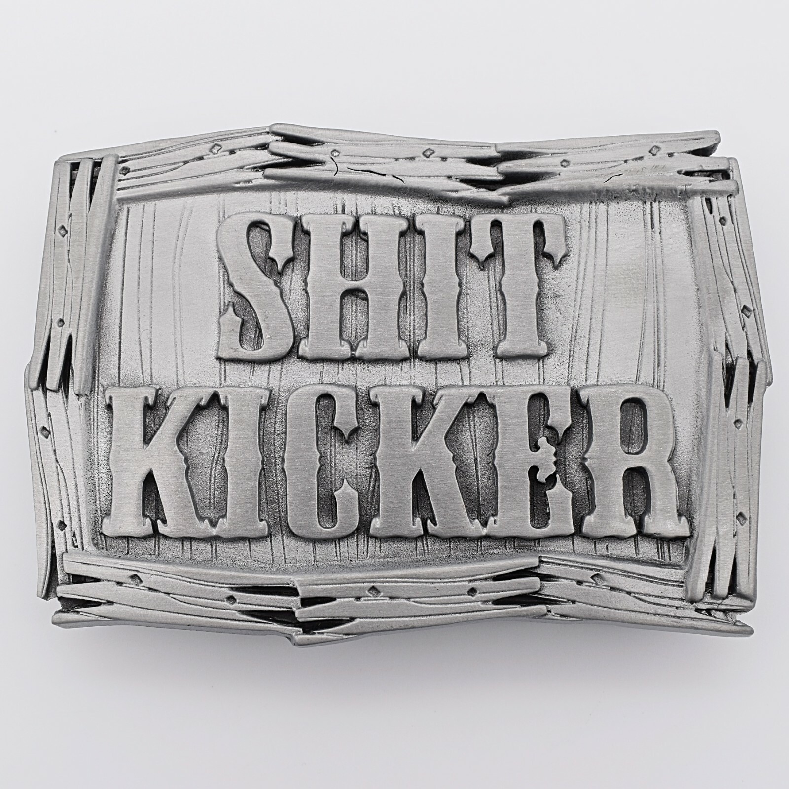 $#!t Kicker Joke Dude Humor Novelty Curse Punk Rebel Pewter Belt Buckle