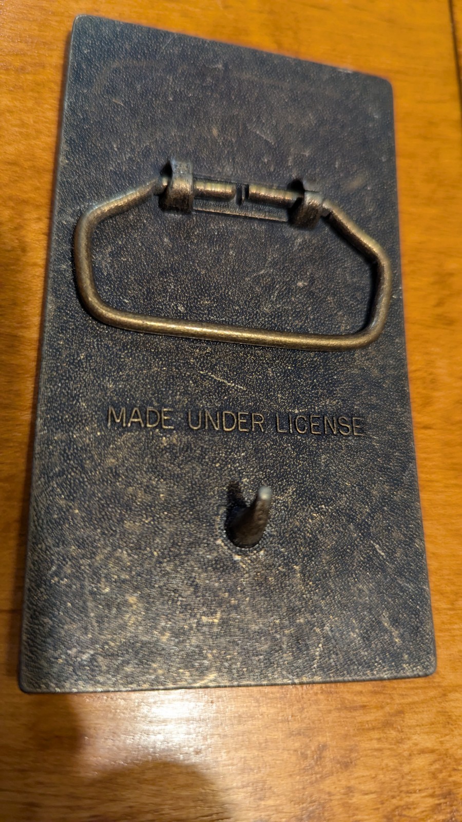 Vintage Winchester Repeating Arms Belt Buckle Brass Rifle Lewis Buckles 1970s