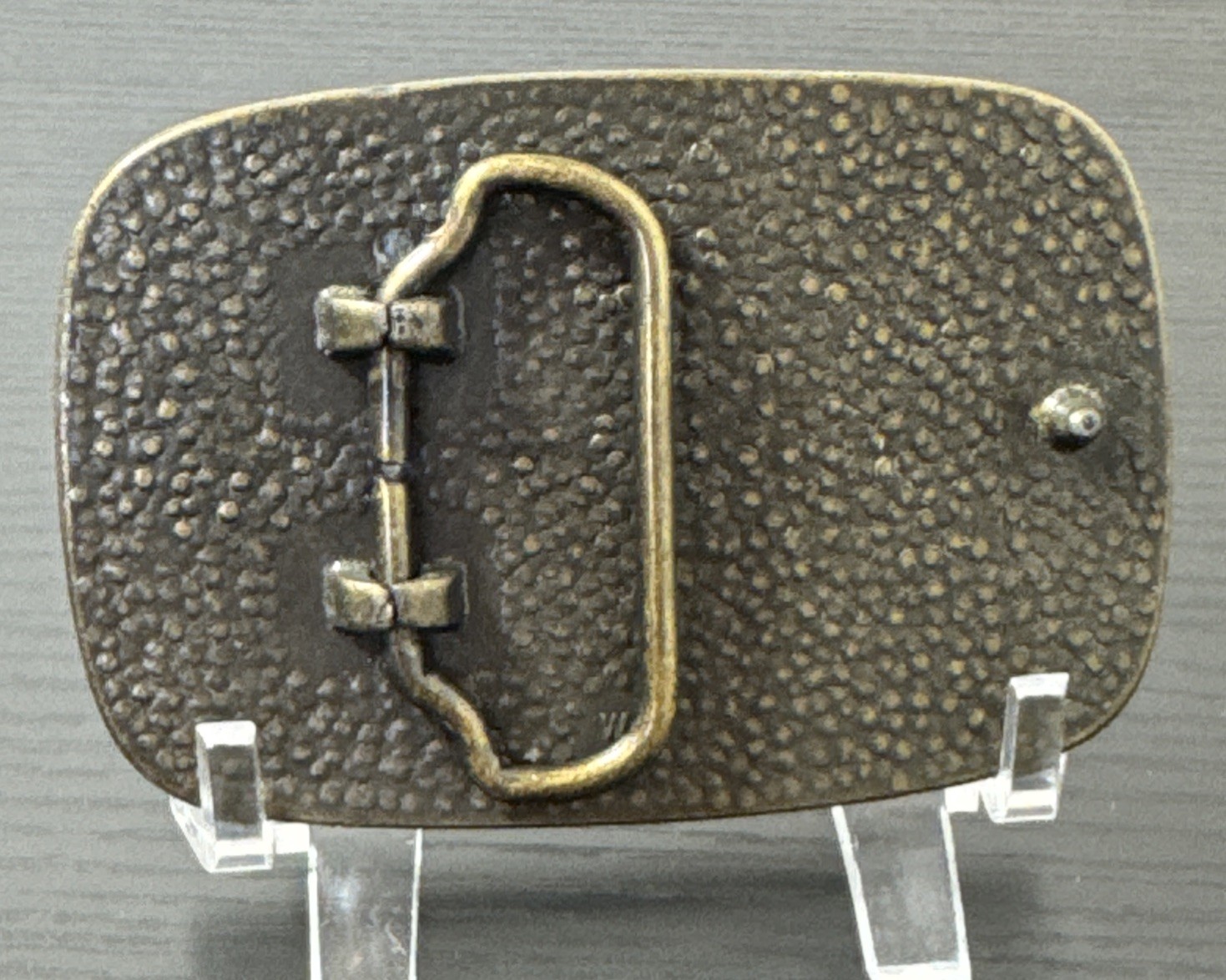 VTG 70s-80s Men&rsquo;s Women&rsquo;s Silver & Brass Tone Metal Dancing Couple Belt Buckle