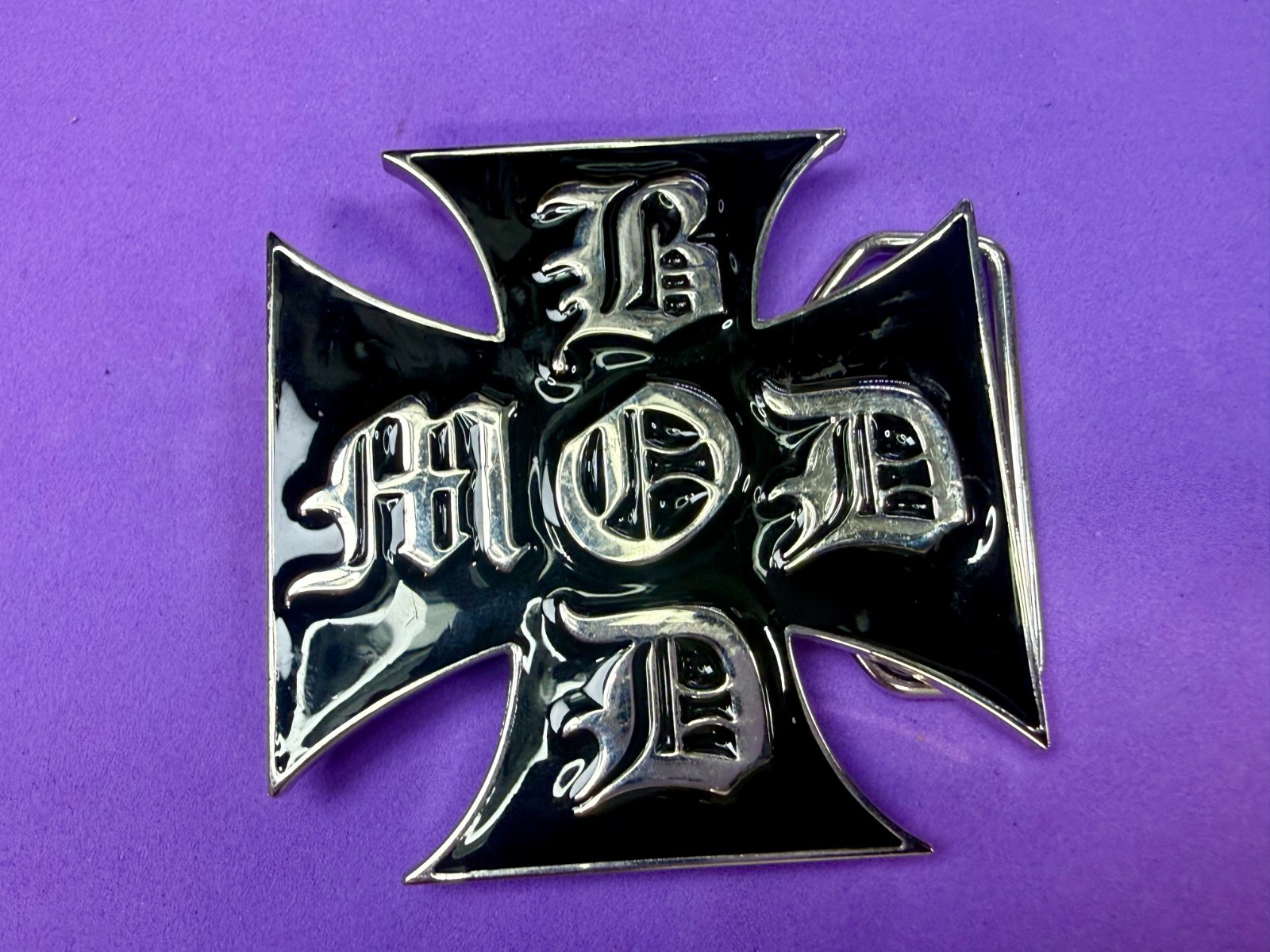 BOD MOD Maltese Iron Cross Religious Gothic Punk Vibe Belt Buckle