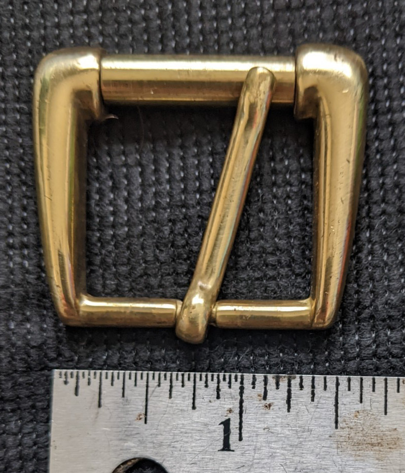 VTG GENUINE COLE HAAN ITALY MENs REPLACEMENT BELT BUCKLE METAL SOLID BRASS