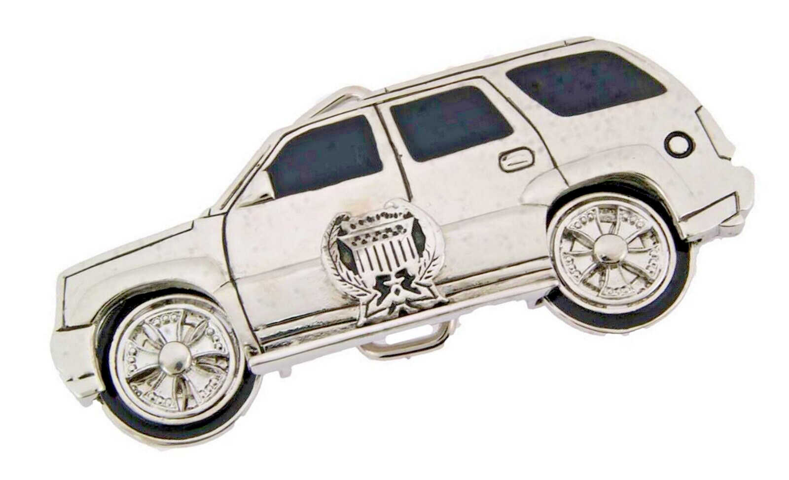 Mudflap Girl Belt Buckle Mud flap Silver Metal Rims Spin Men Motor Vehicle Rodeo