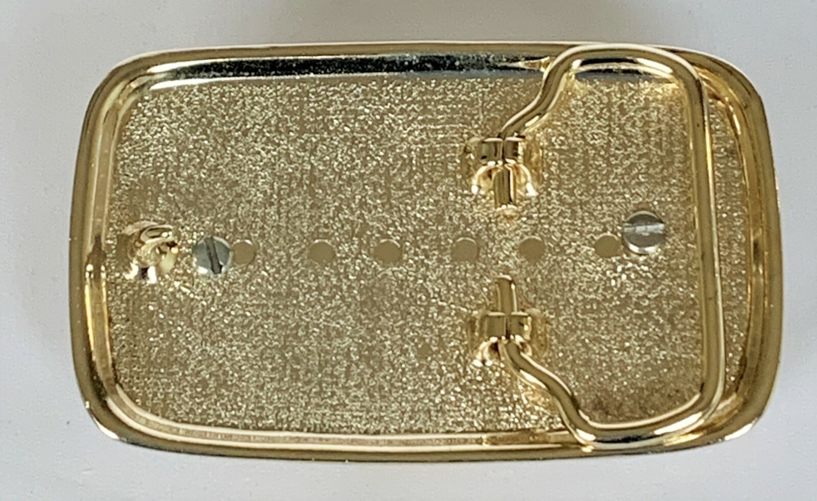 BELT BUCKLES Half Dollar Coin Kennedy 1/2 Gold Blue Rectangle Screw Mount NWOT!
