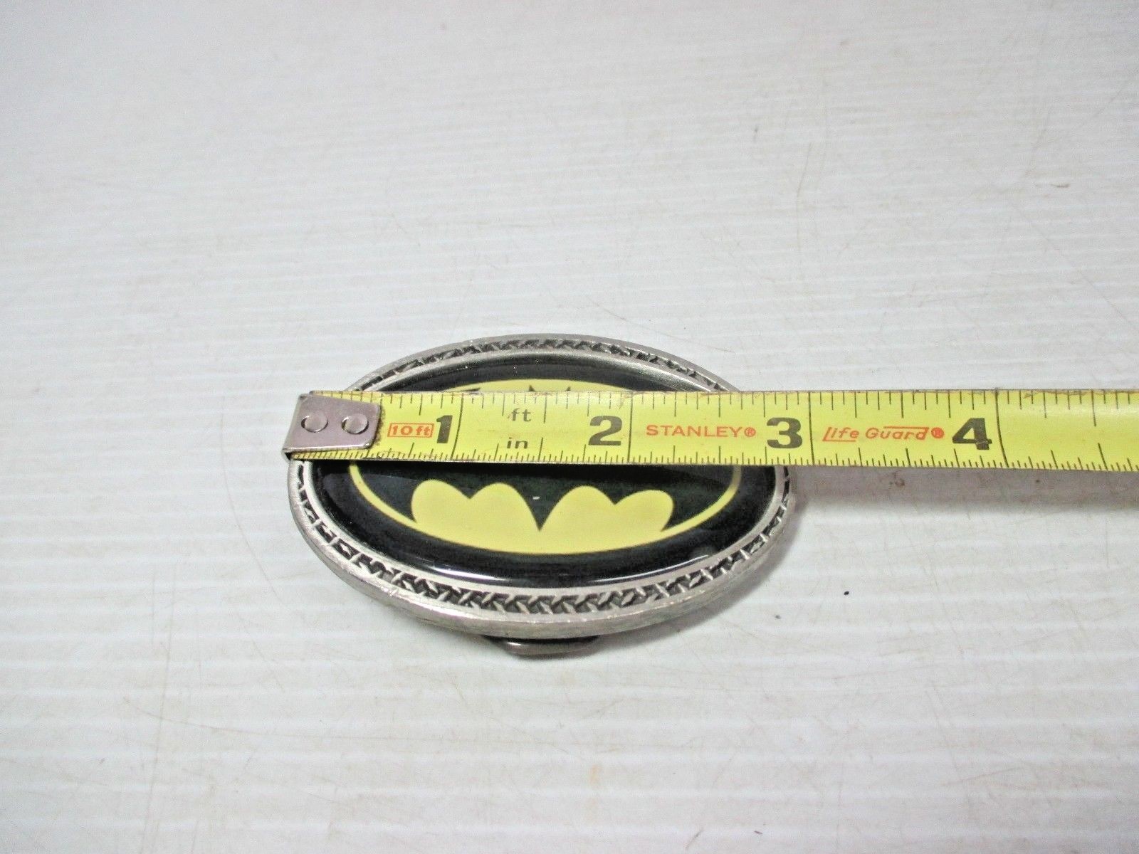 PEWTER BELT BUCKLE – BATMAN Logo Great American Products USA 2000 BKL100
