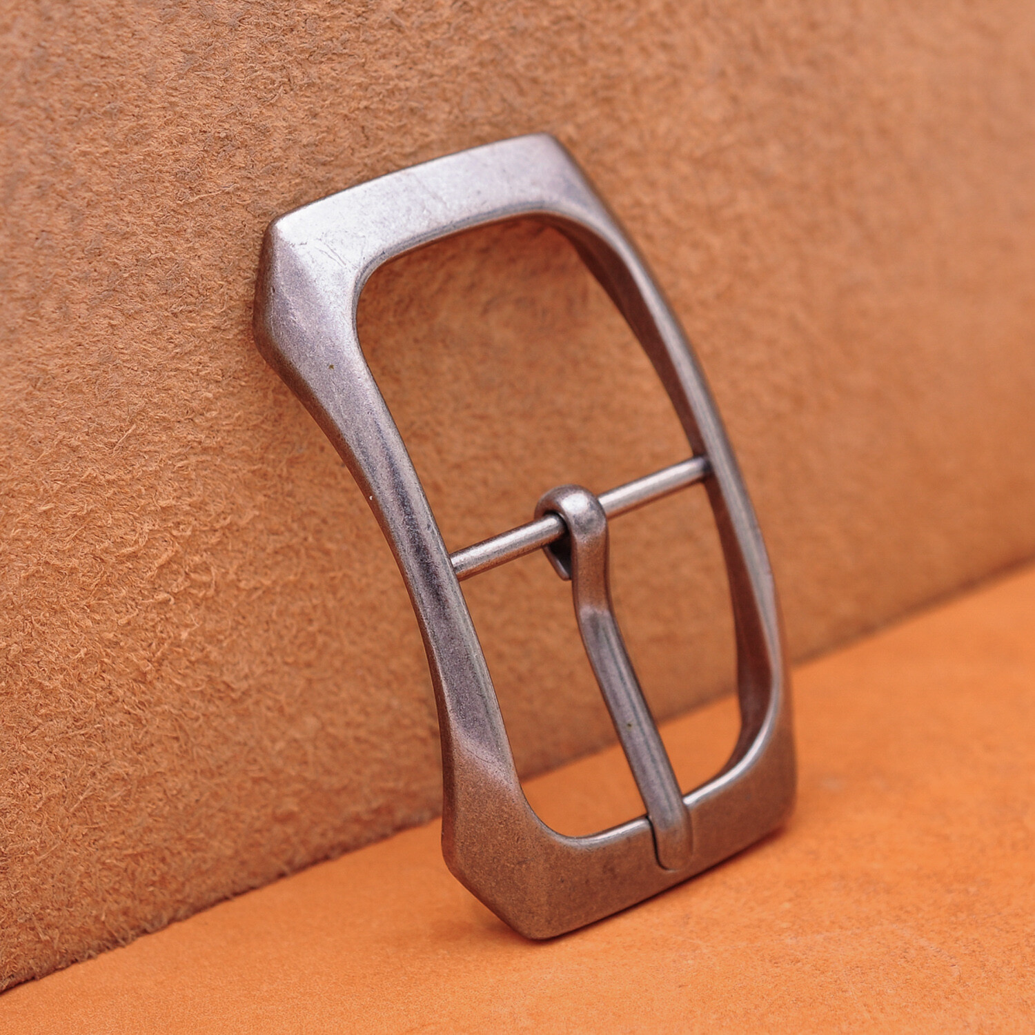 Arch Solid Rectangular Antique Silver Center Bar Pin Belt Buckle Fit 32mm Strap