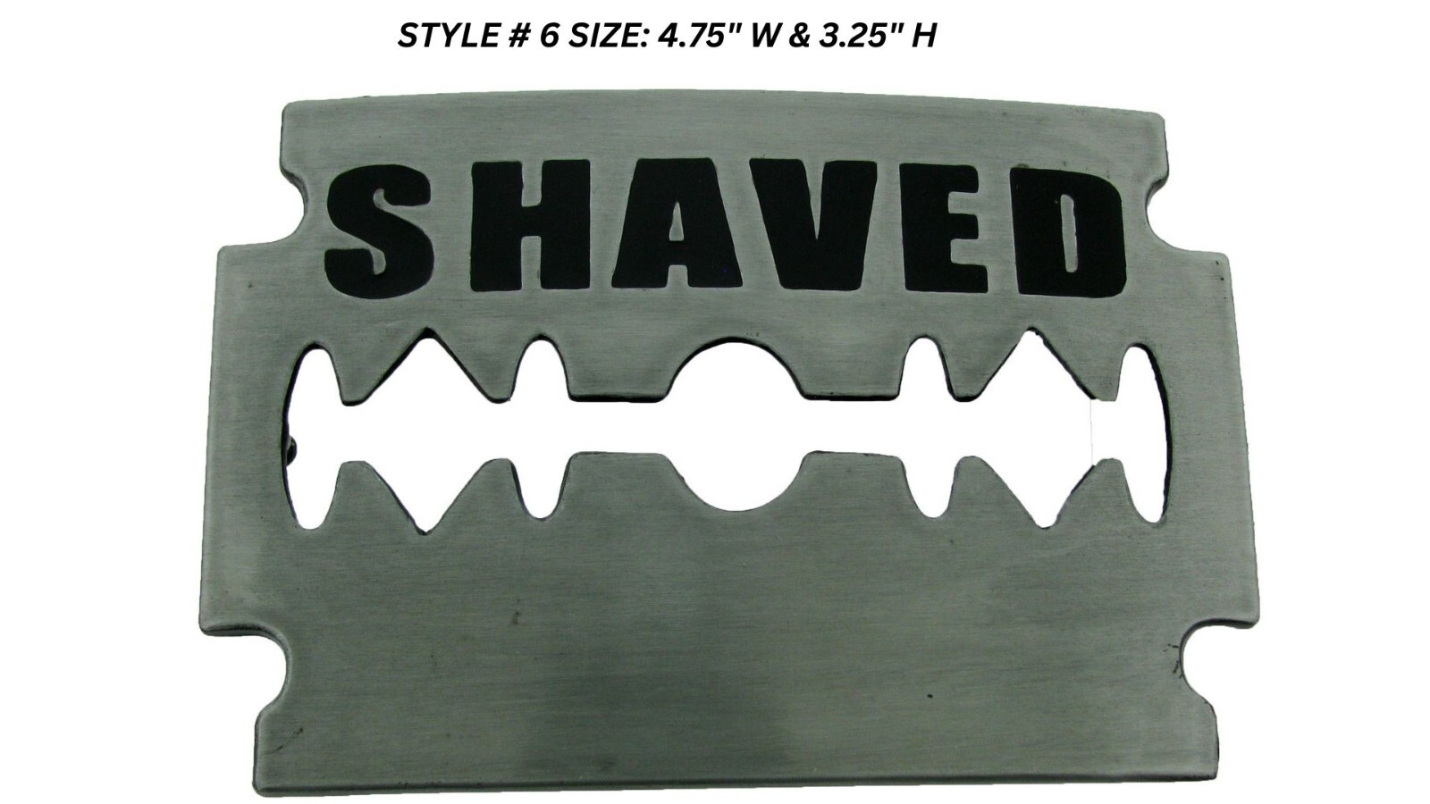 Razor Blade Belt Buckles Barber Shop Hairdresser Hair Stylist Tool Silver Chrome