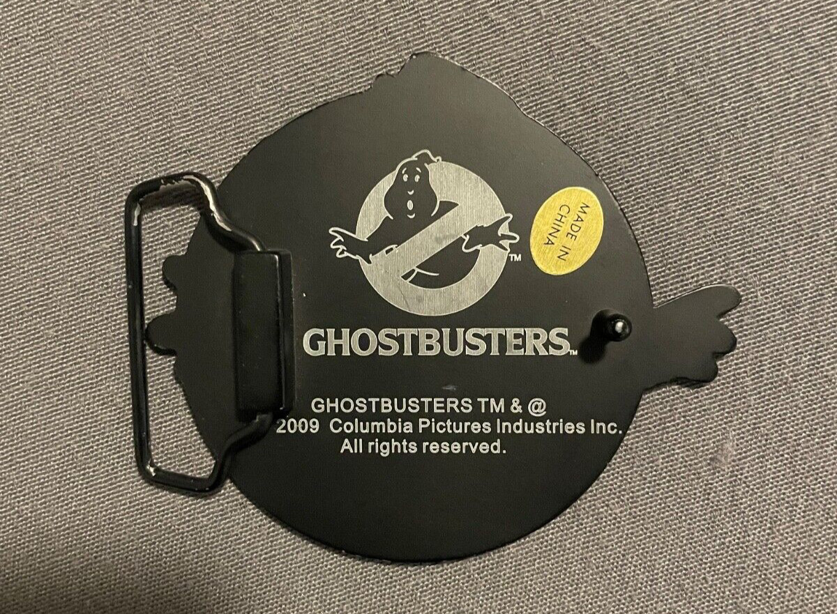 Ghostbusters 2&Prime; Belt Buckle Retro Logo Style Enamel 2009 Columbia