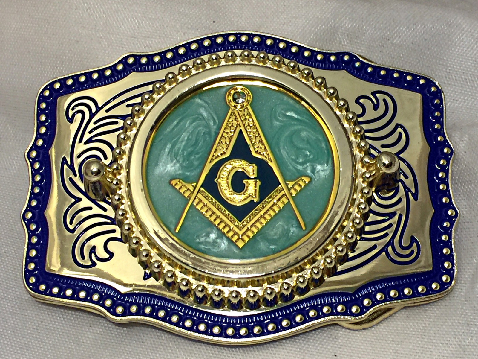 Masonic 3 piece set, belt buckle, bolo and money clip