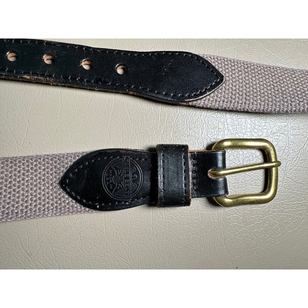 Eagle Belts Canvas Belt Embroidered Univ of Alabama Logo and Brass Buckle 40