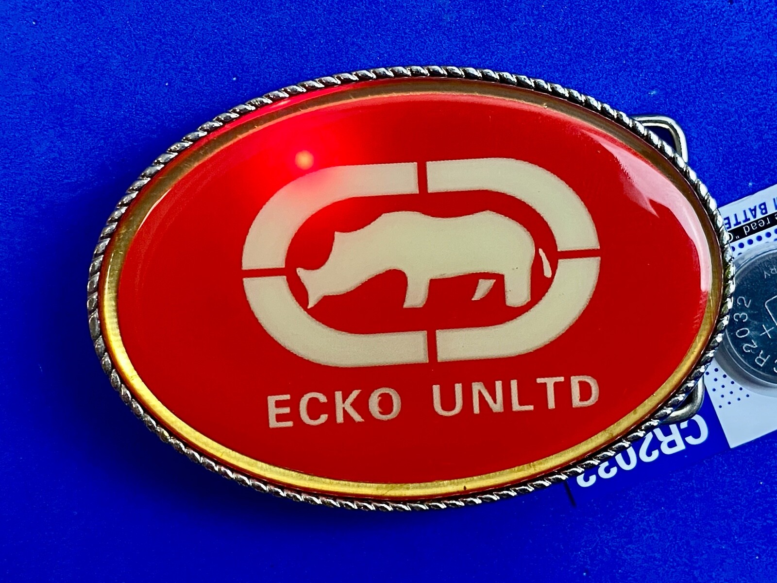 Ecko Unltd Belt Buckle Attention Grabbing Led Lights! W/ Fresh Battery