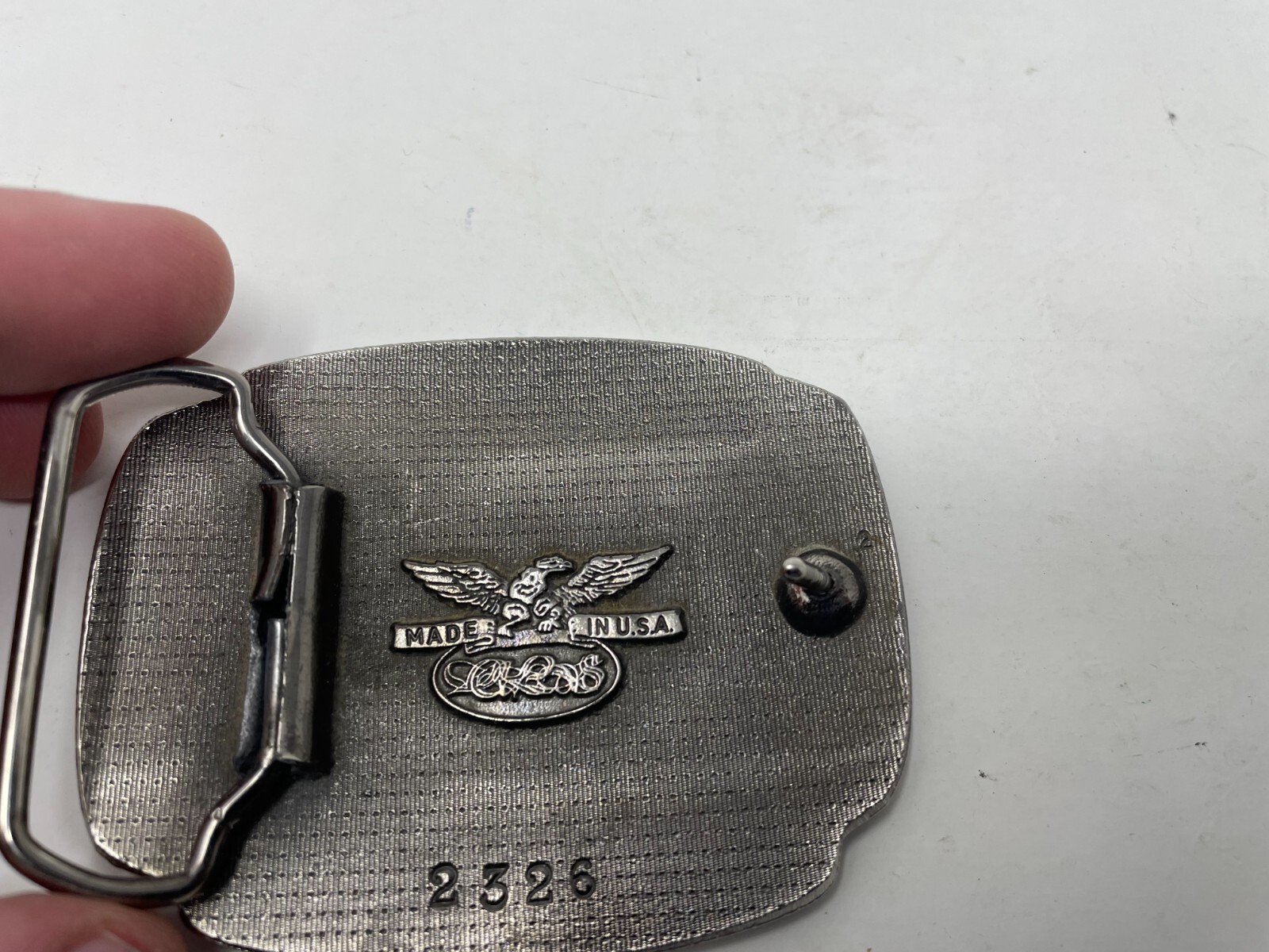 US Army Vietnam Veteran Belt Buckle Made In USA « We served our time in hell »