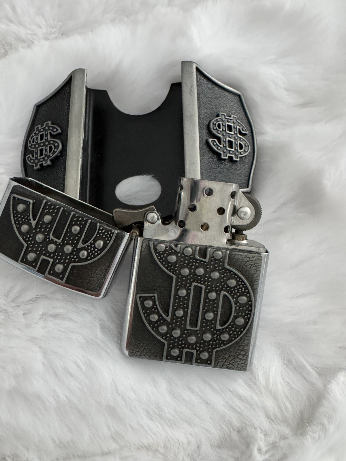 New Men’s Money Sign Lighter Buckle Belt Buckle New