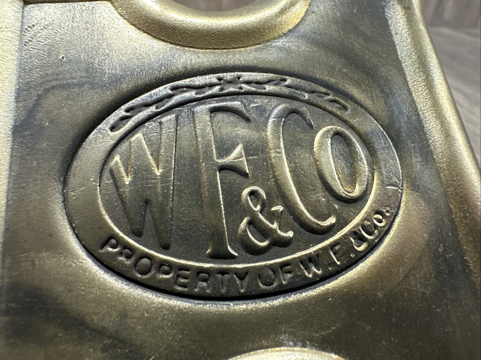 Wells Fargo & Co. W F & Co Anson Mills Belt Plate Buckle