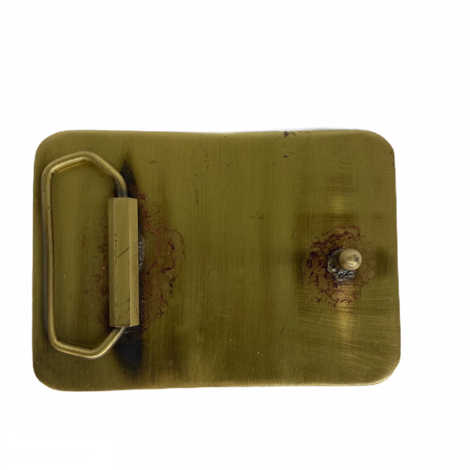 NRA Whittington Center Sponsor Brass Belt Buckle 3 1/2&Prime;×2 1/2&Prime; Country Western