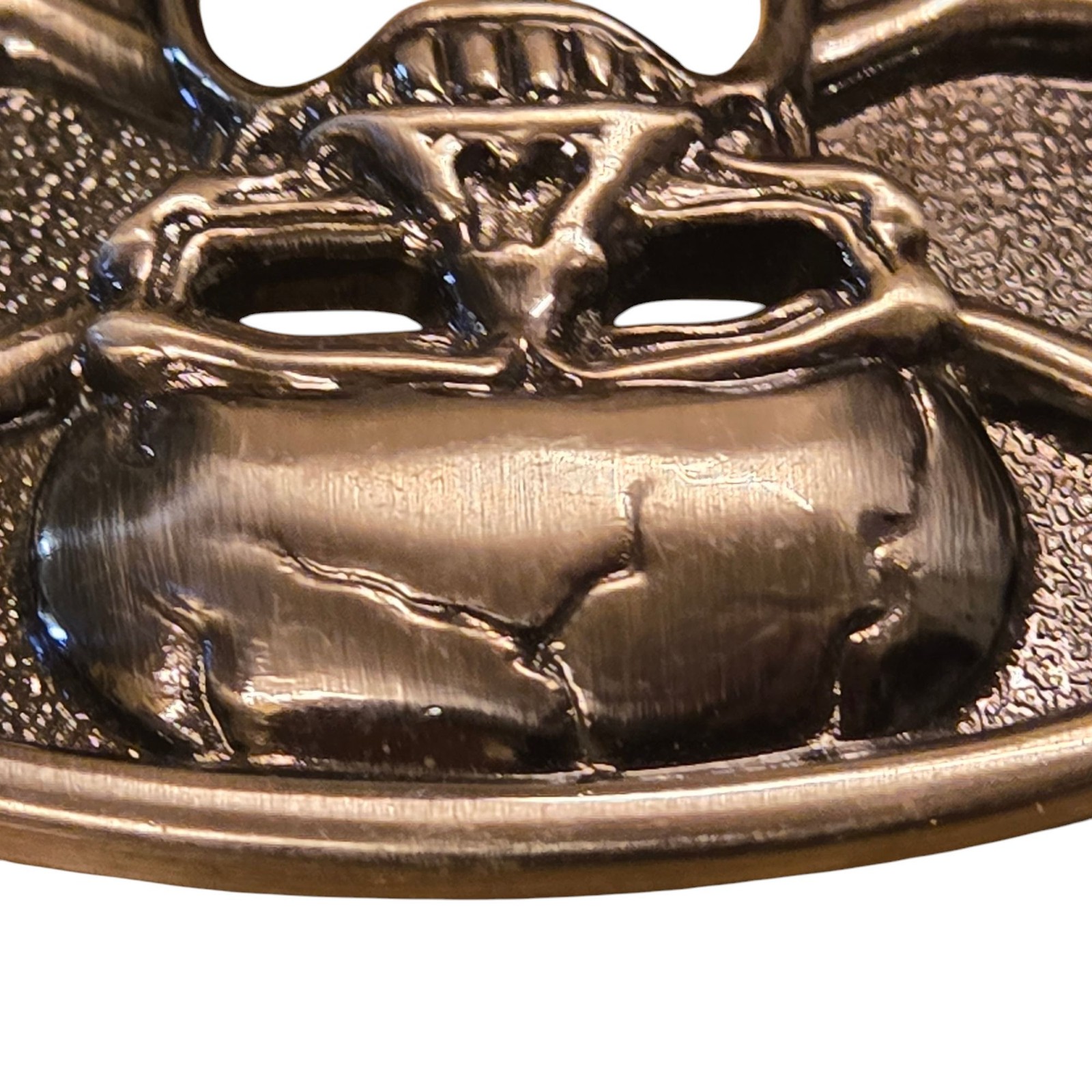 Skull and Crossbones Belt Buckle Beer Bottle Opener Biker Cowboy Pirate Vintage