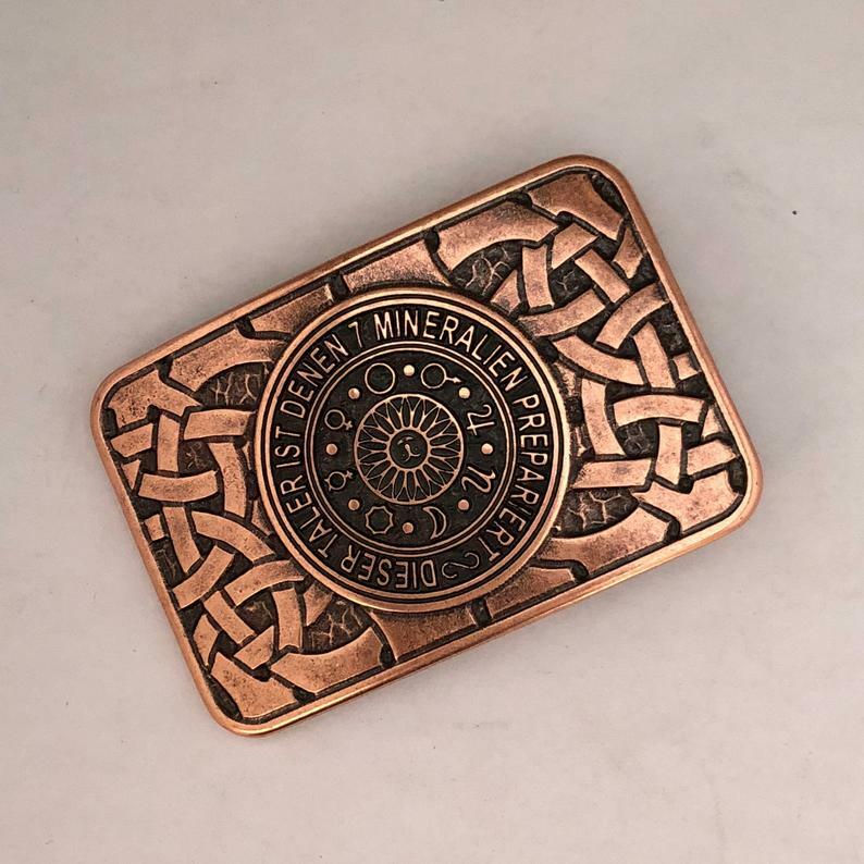 Sun Amulet Mens Ractangle Metal Belt Buckle Protective Talisman Accessories