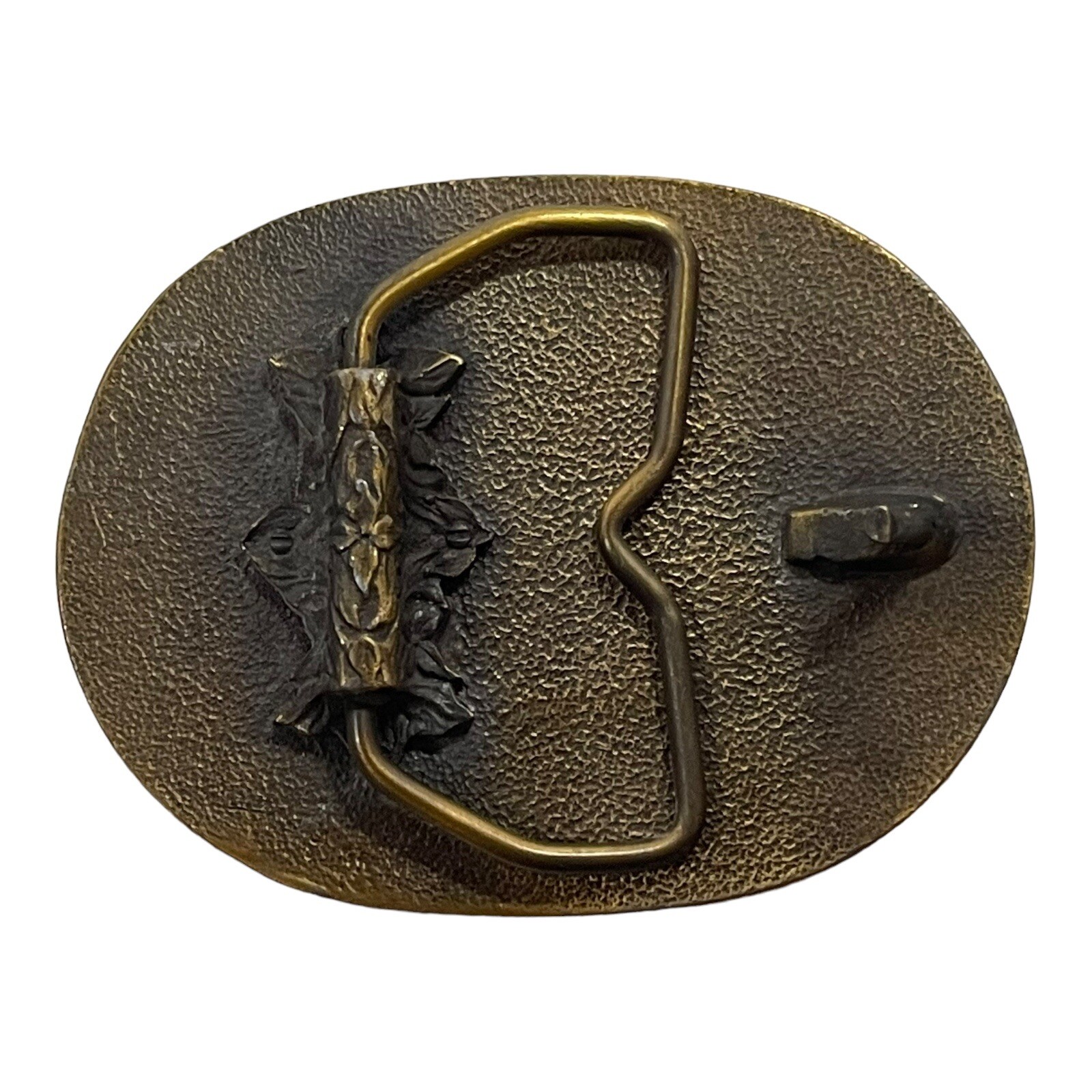 NRA Golden Eagles Oval Belt Buckle Flag Flying Eagle Moon
