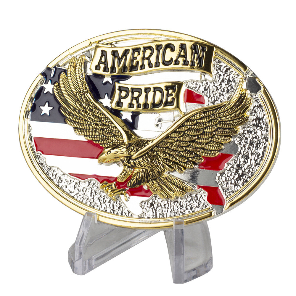 American Eagle Belt Buckle Men Western Cowboy Motorcycle Riding